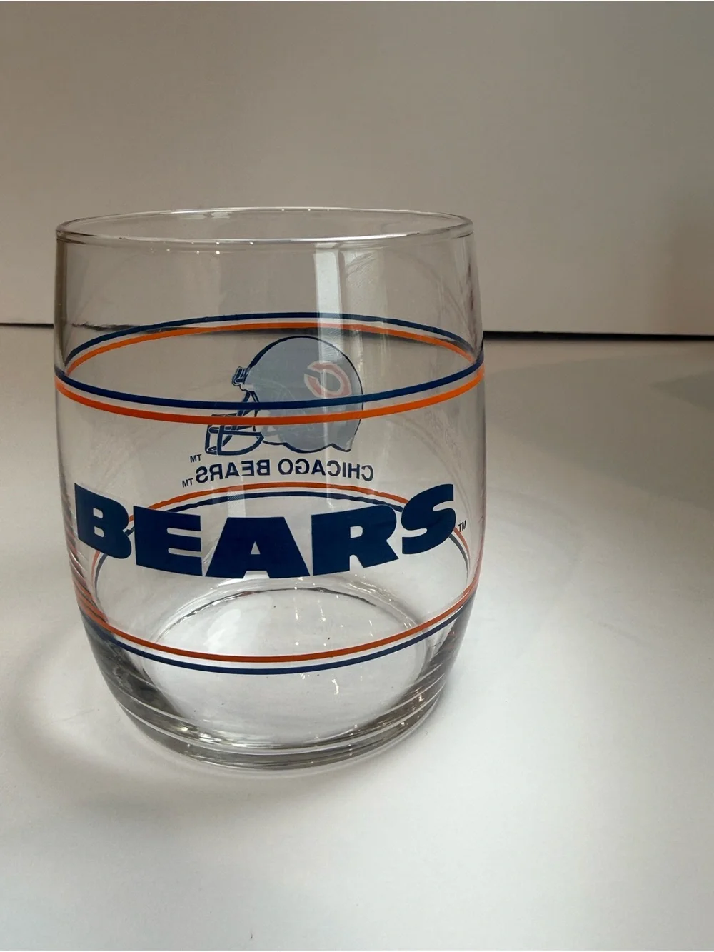 Set of 4 vintage NFL Team Glasses - Bears,Bills,Cowboys,49ers